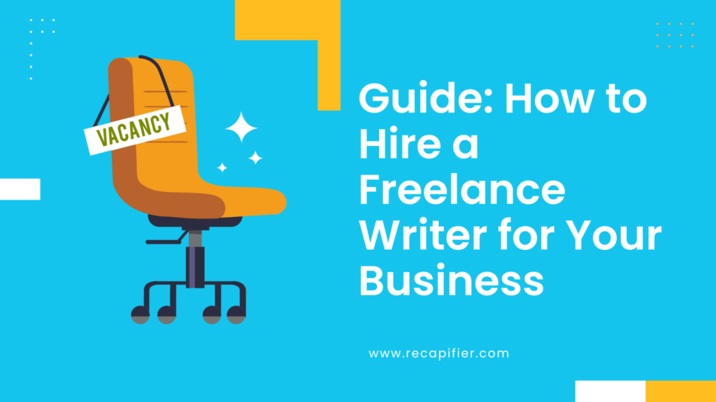 Hire a freelance writer